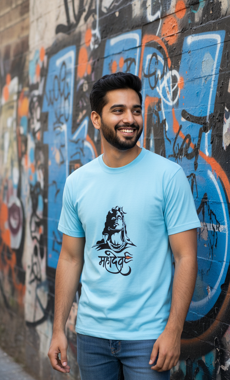 Mahadev - Men's Round Neck T-Shirt (6 Colors)