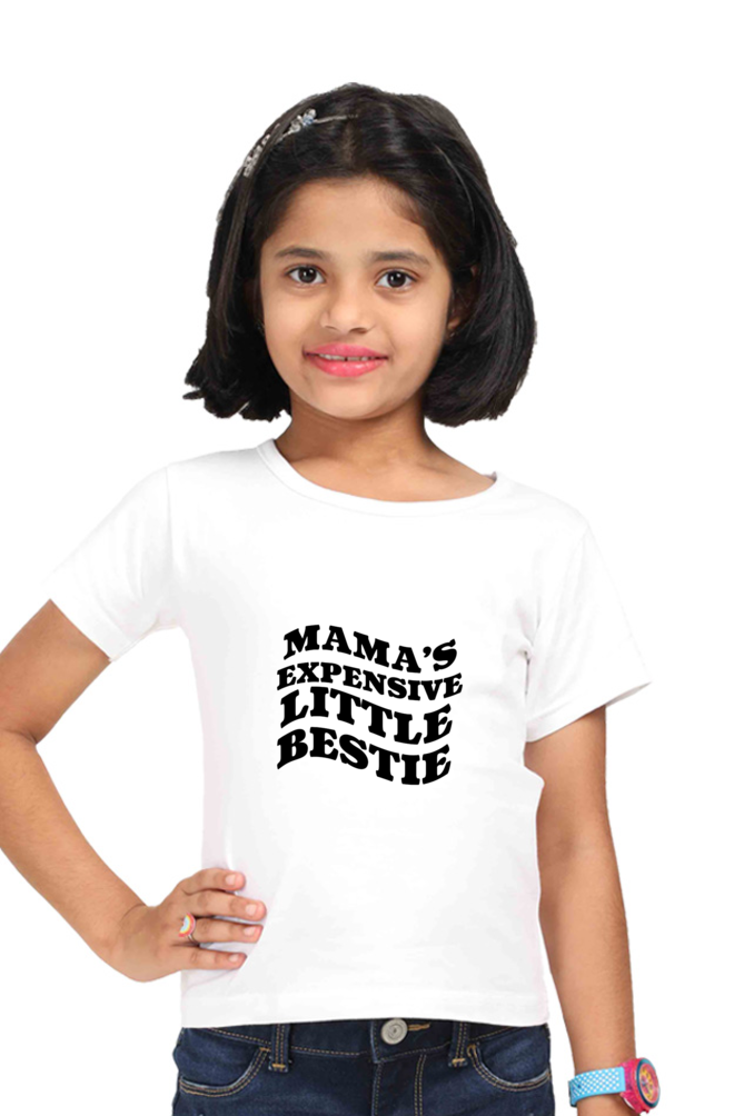Mama's Bestie - Girl's Round Neck T-Shirts