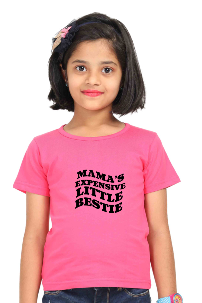 Mama's Bestie - Girl's Round Neck T-Shirts