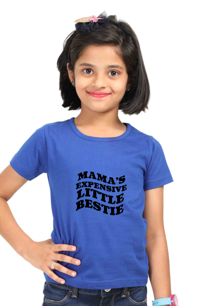 Mama's Bestie - Girl's Round Neck T-Shirts