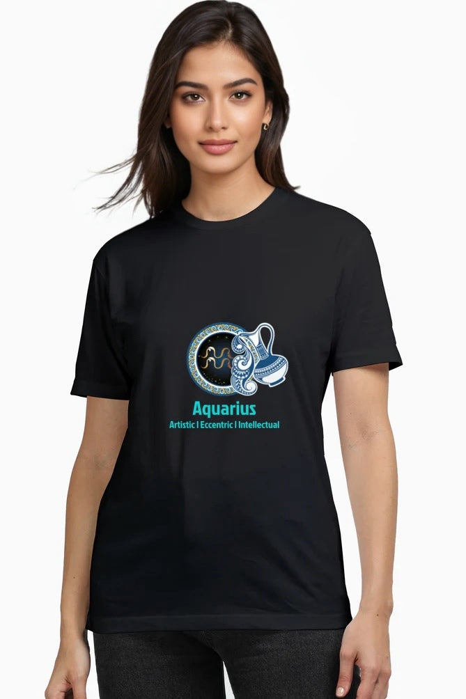 Aquarius - Zodiac Women's Supima Cotton Tee