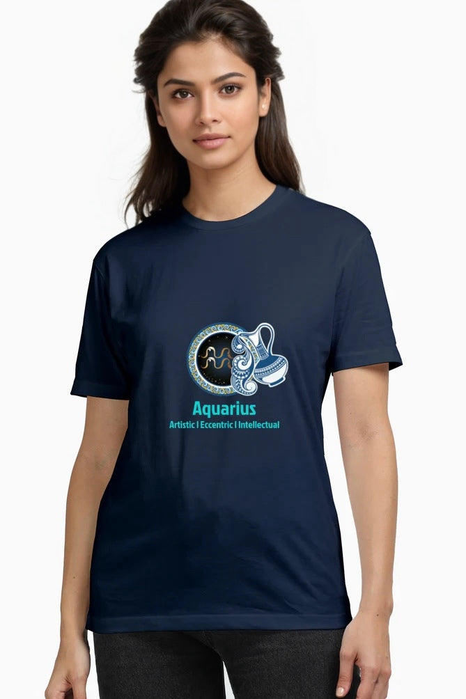 Aquarius - Zodiac Women's Supima Cotton Tee