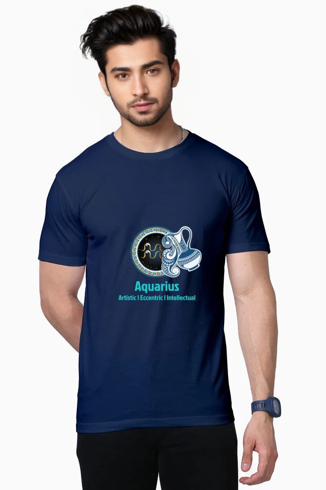 Aquarius - Zodiac Men's Supima Cotton Tee