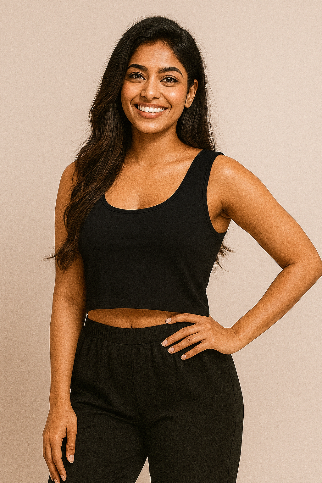 Black Crop Tank