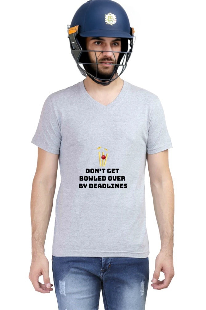 Bowled Over Deadline - Men's V Neck T-Shirt
