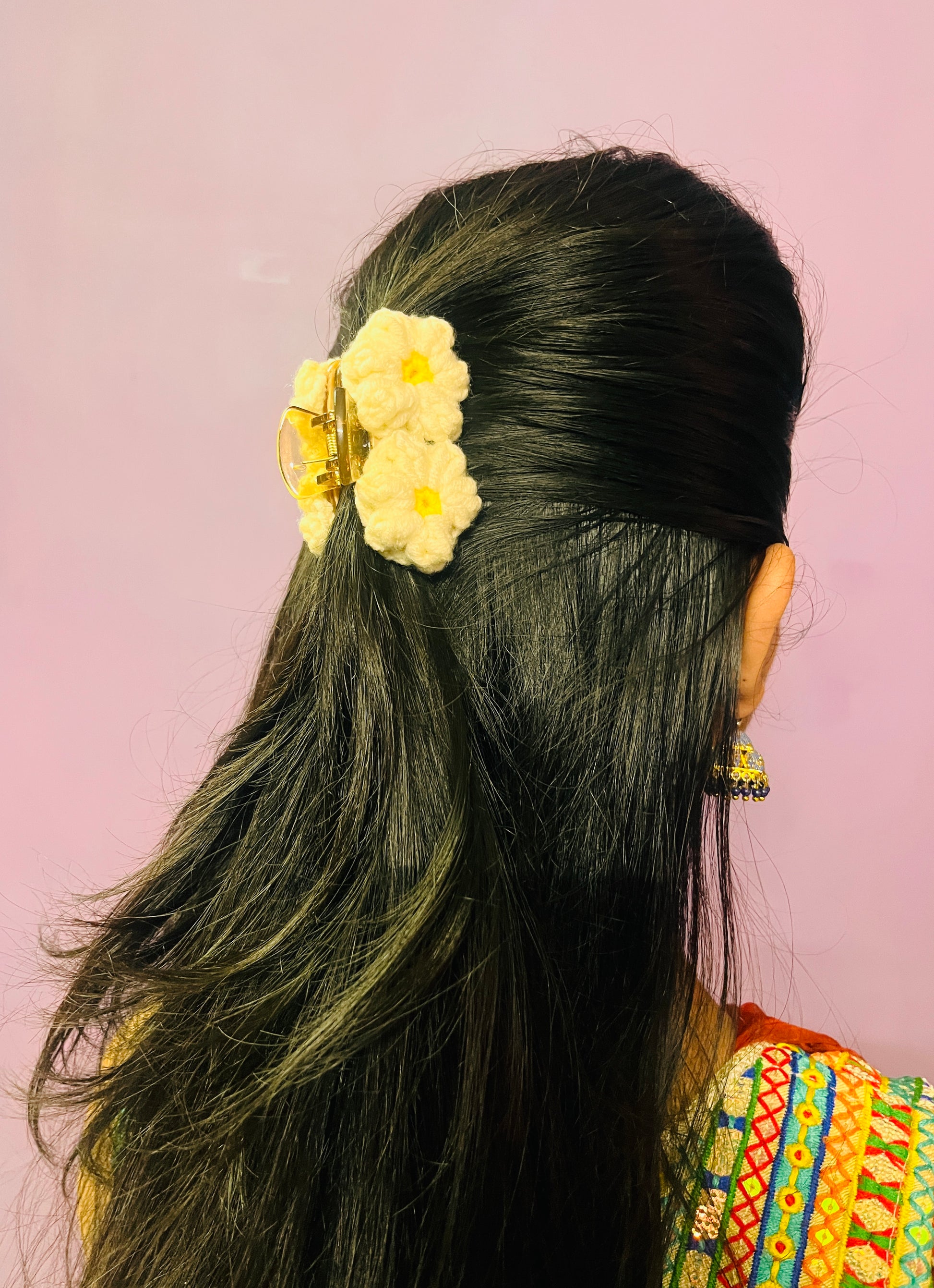 Crochet Clutch (White)