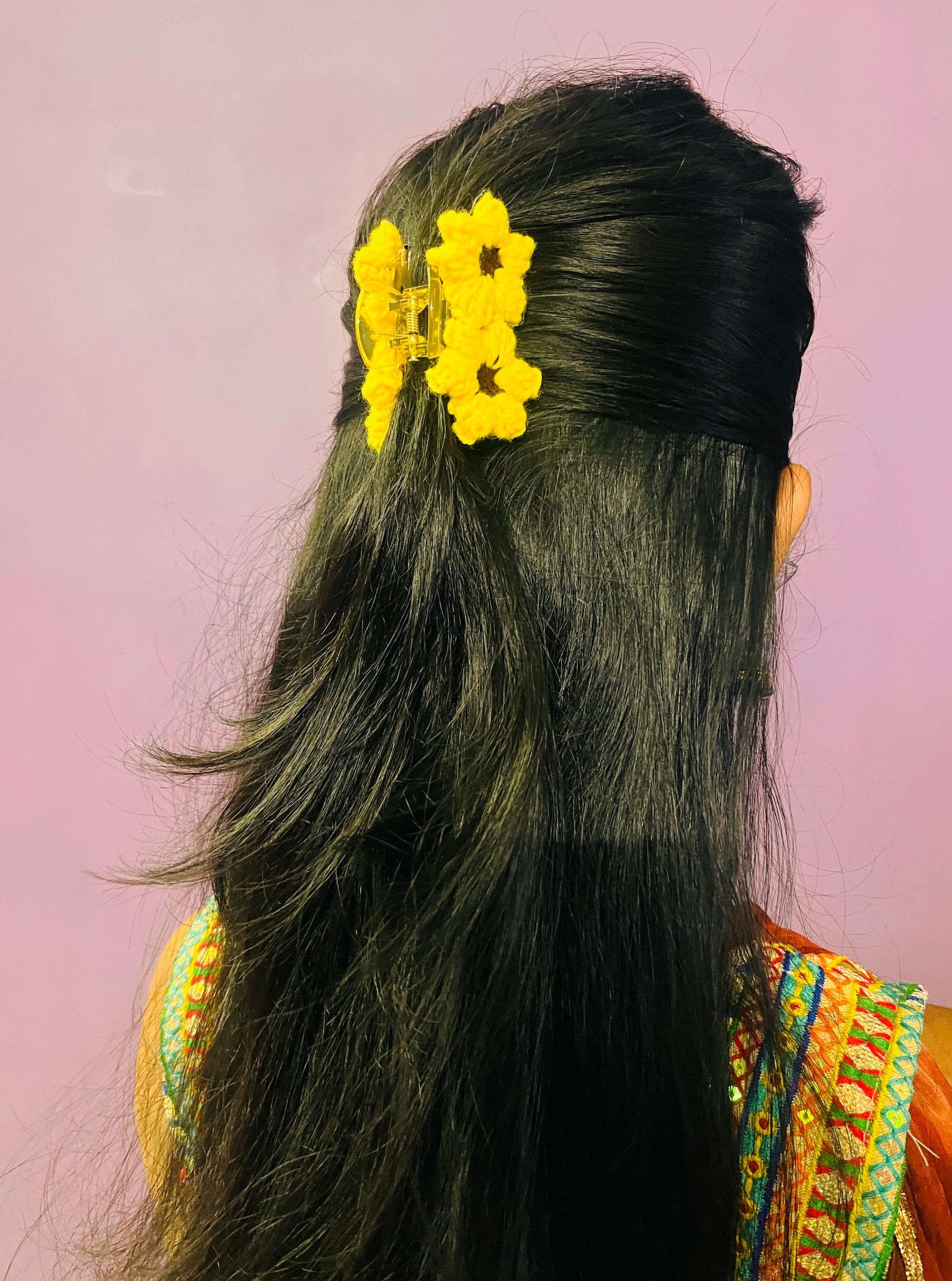 Crochet Clutch (Yellow)