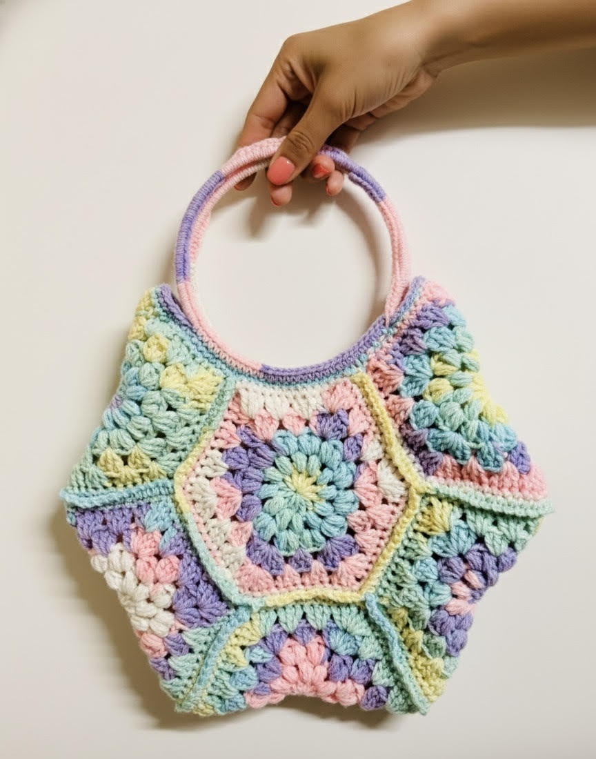 Crochet Hexagon Bag