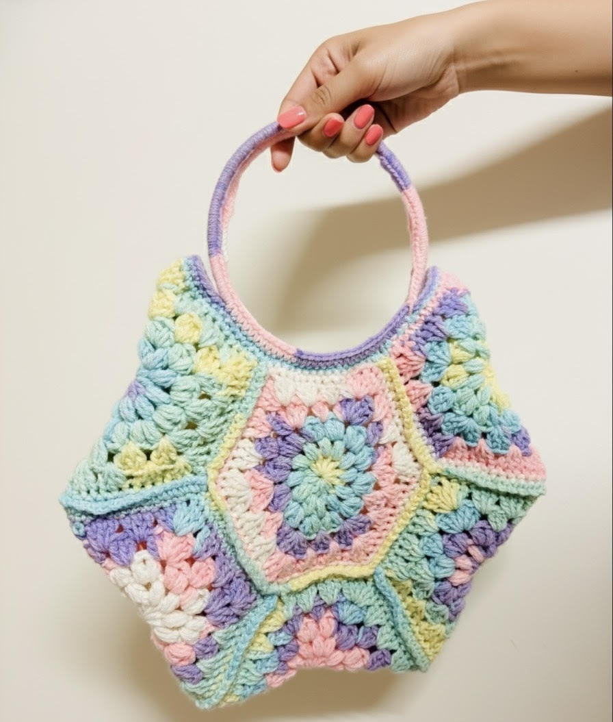 Crochet Hexagon Bag