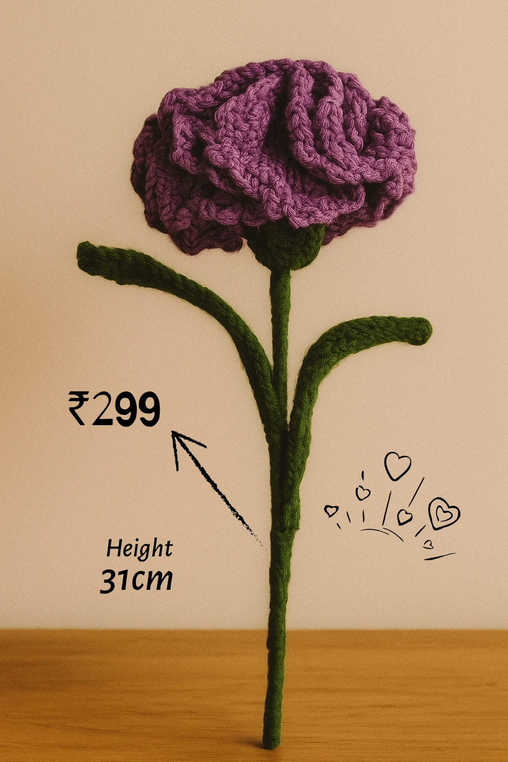 Crochet Carnation Flower