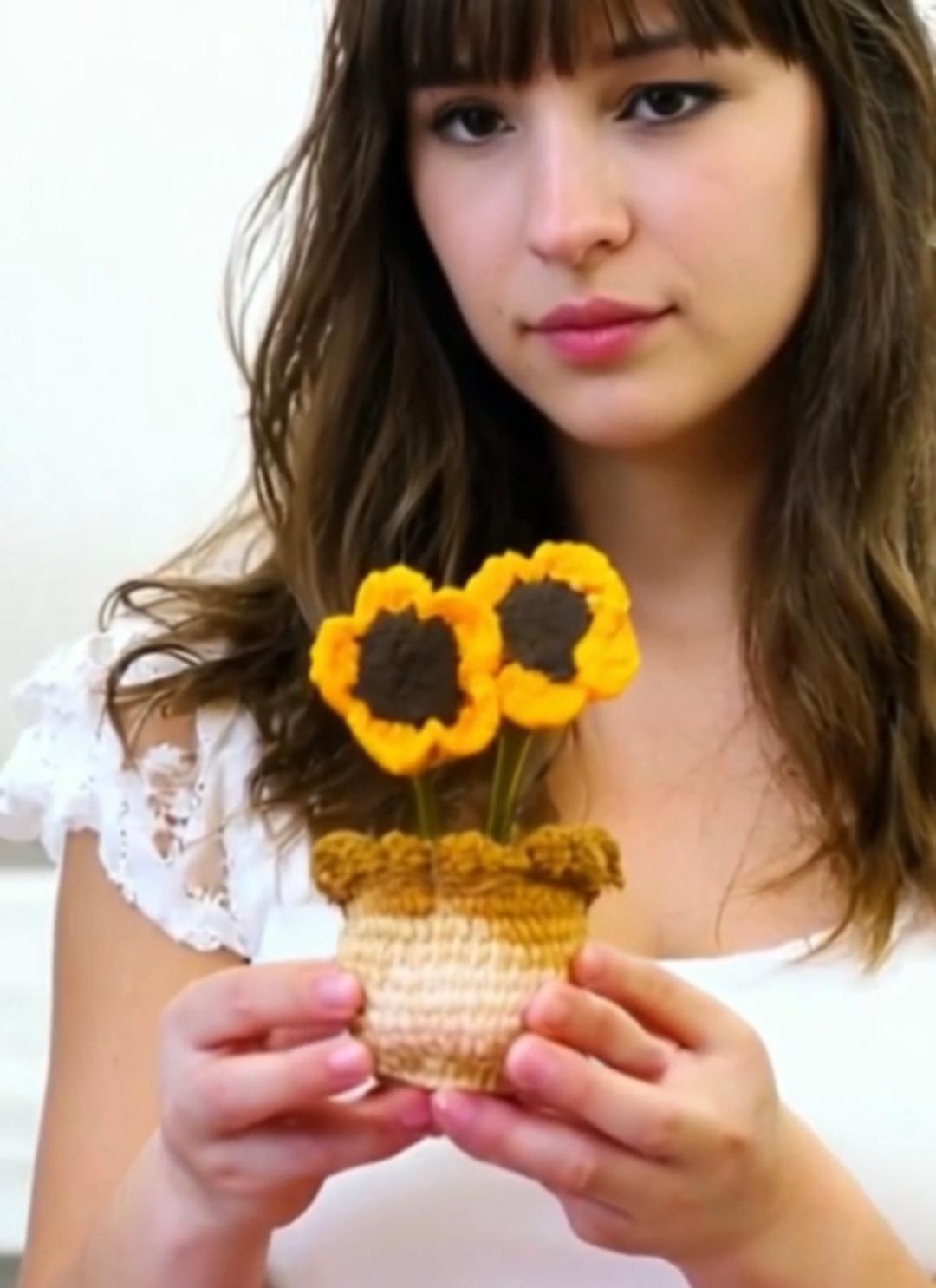 Crochet Sunflowers