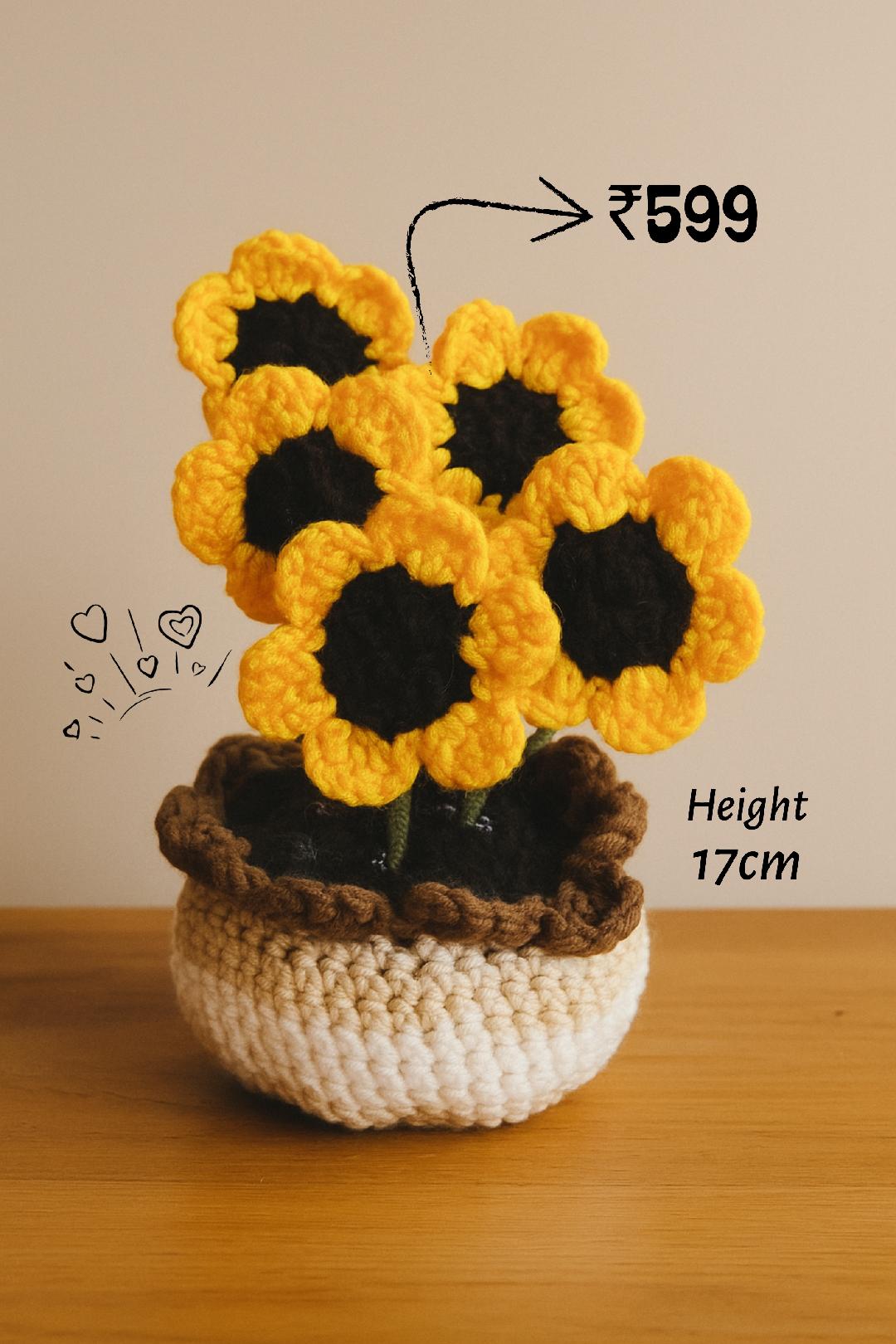 Crochet Sunflowers