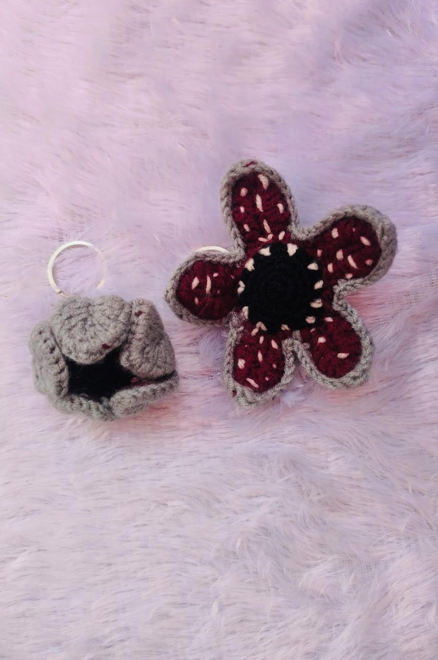Crochet - Stranger Things Demogorgon Keychain (Single Piece)