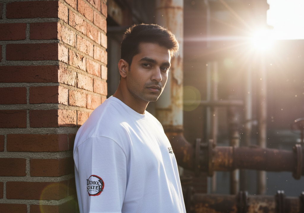 Demon Slayer Merchandise - White Oversized Standard T-Shirt