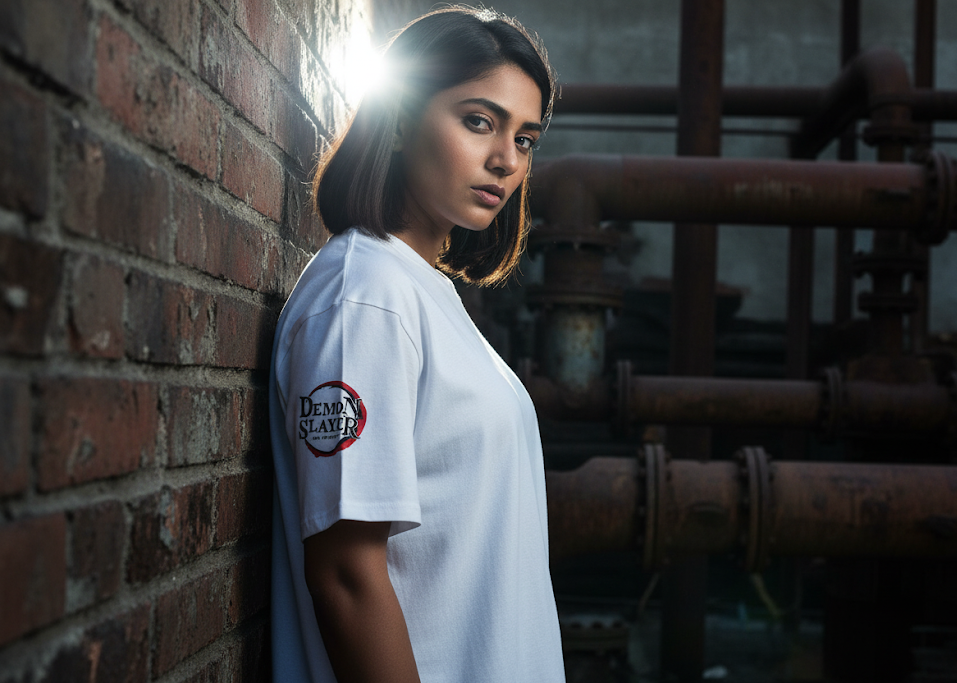 Demon Slayer Merchandise - White Oversized Standard T-Shirt
