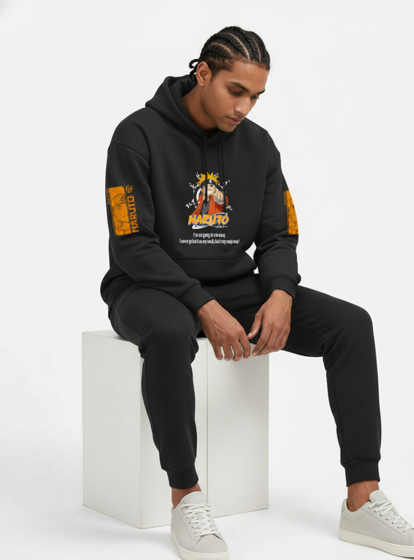 Naruto Merchandise - Black Oversized Hoodie