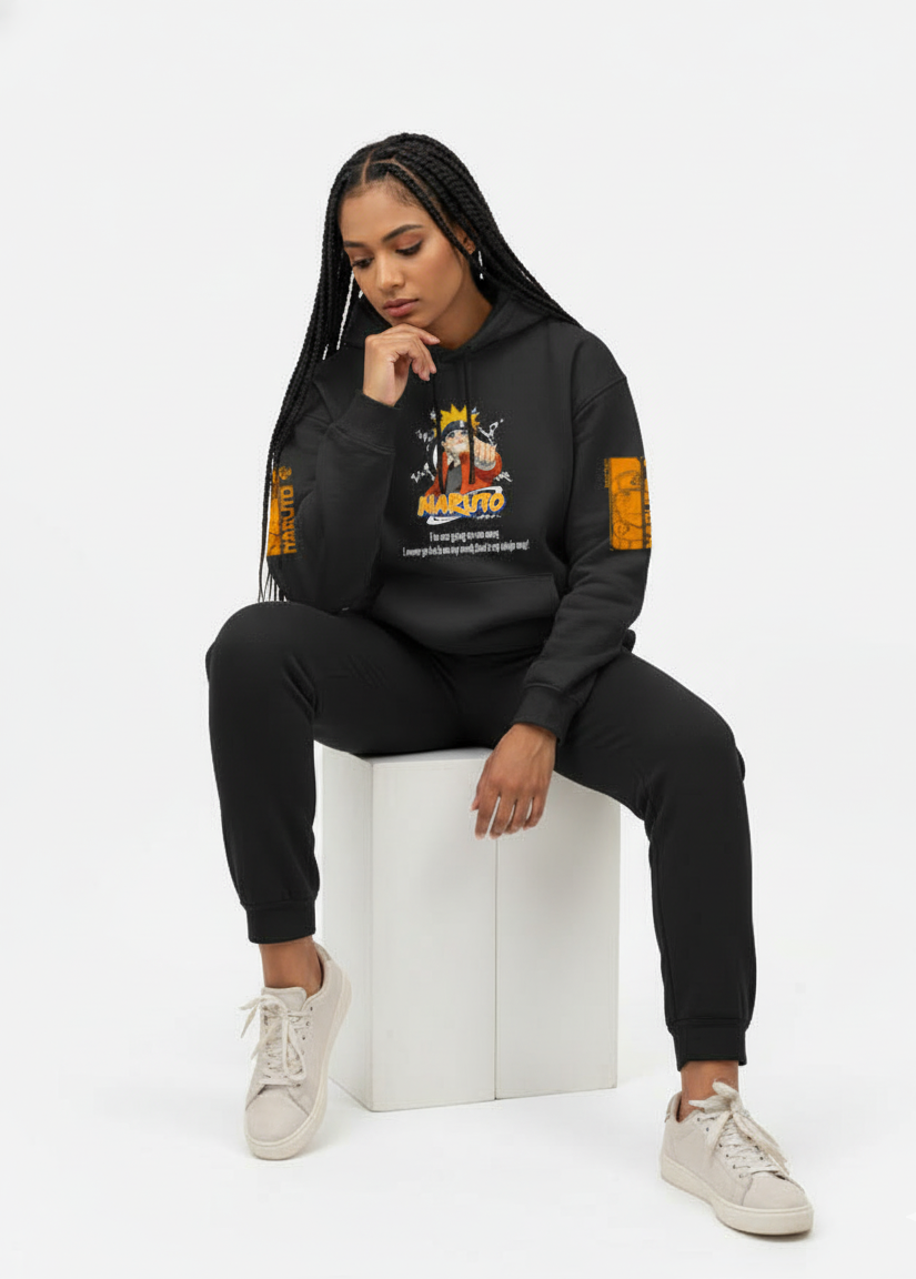 Naruto Merchandise - Black Oversized Hoodie