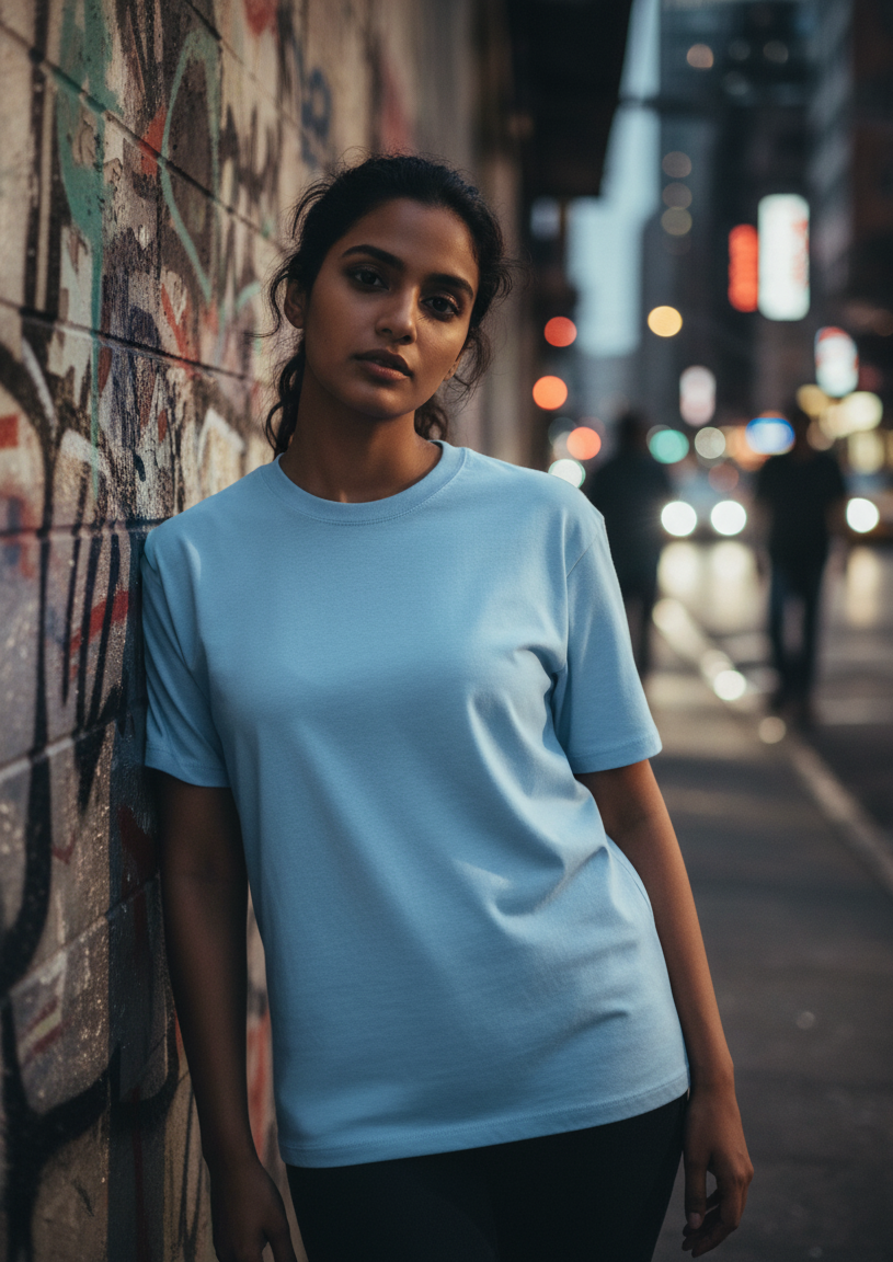 Plain - Cotton Stretch T-Shirts (8 Colors)