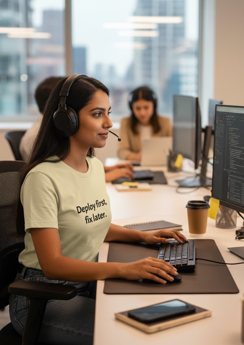 Deploy First, Fix Later - Supima T-Shirt (3 Colors)