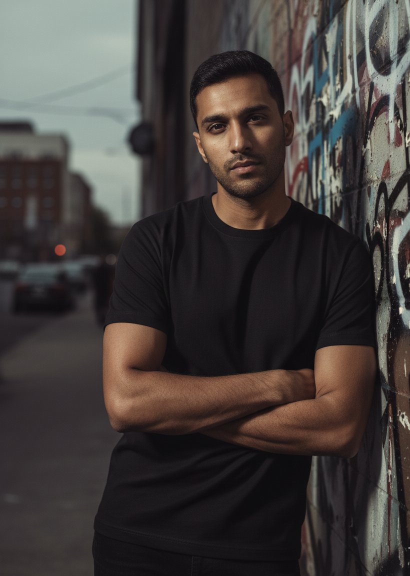 Plain - Cotton Stretch T-Shirts (8 Colors)