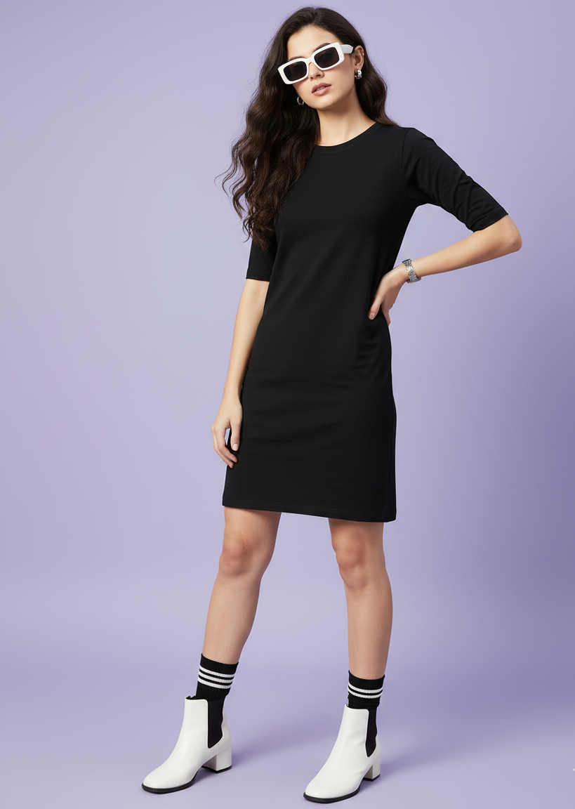 Black T-Shirt Dress