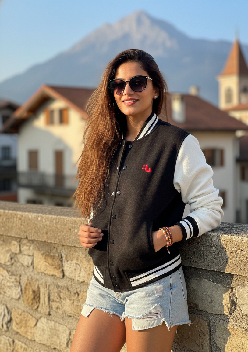 Black Varsity Jacket