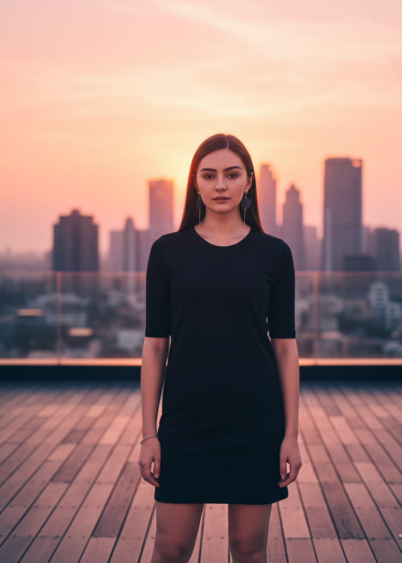 Black T-Shirt Dress