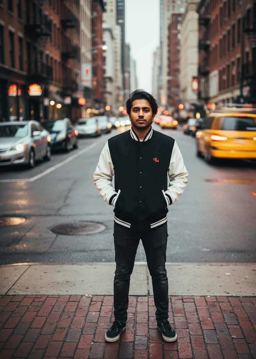Black Varsity Jacket