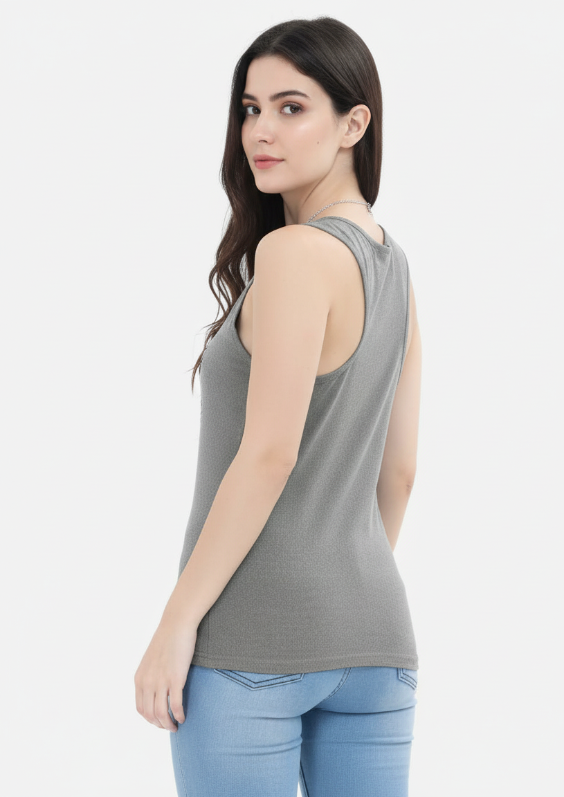 Charcoal Melange Tank Top