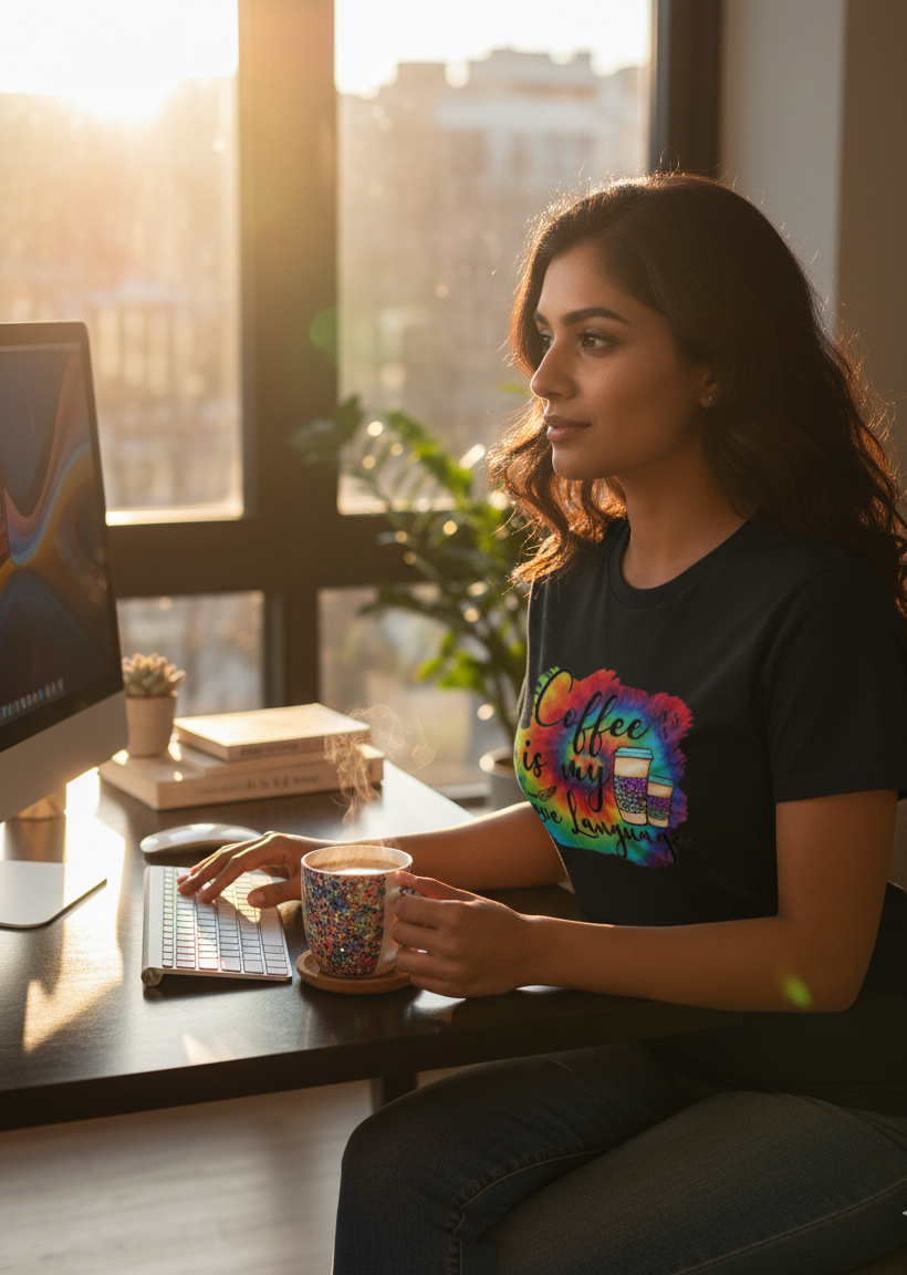 Coffee Love Language - Supima Cotton Tee (2 Colors)