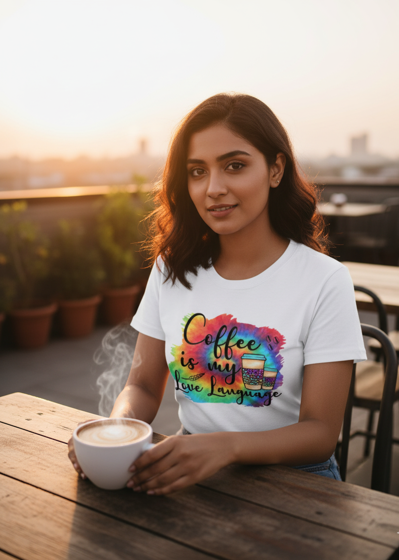Coffee Love Language - Supima Cotton Tee (2 Colors)