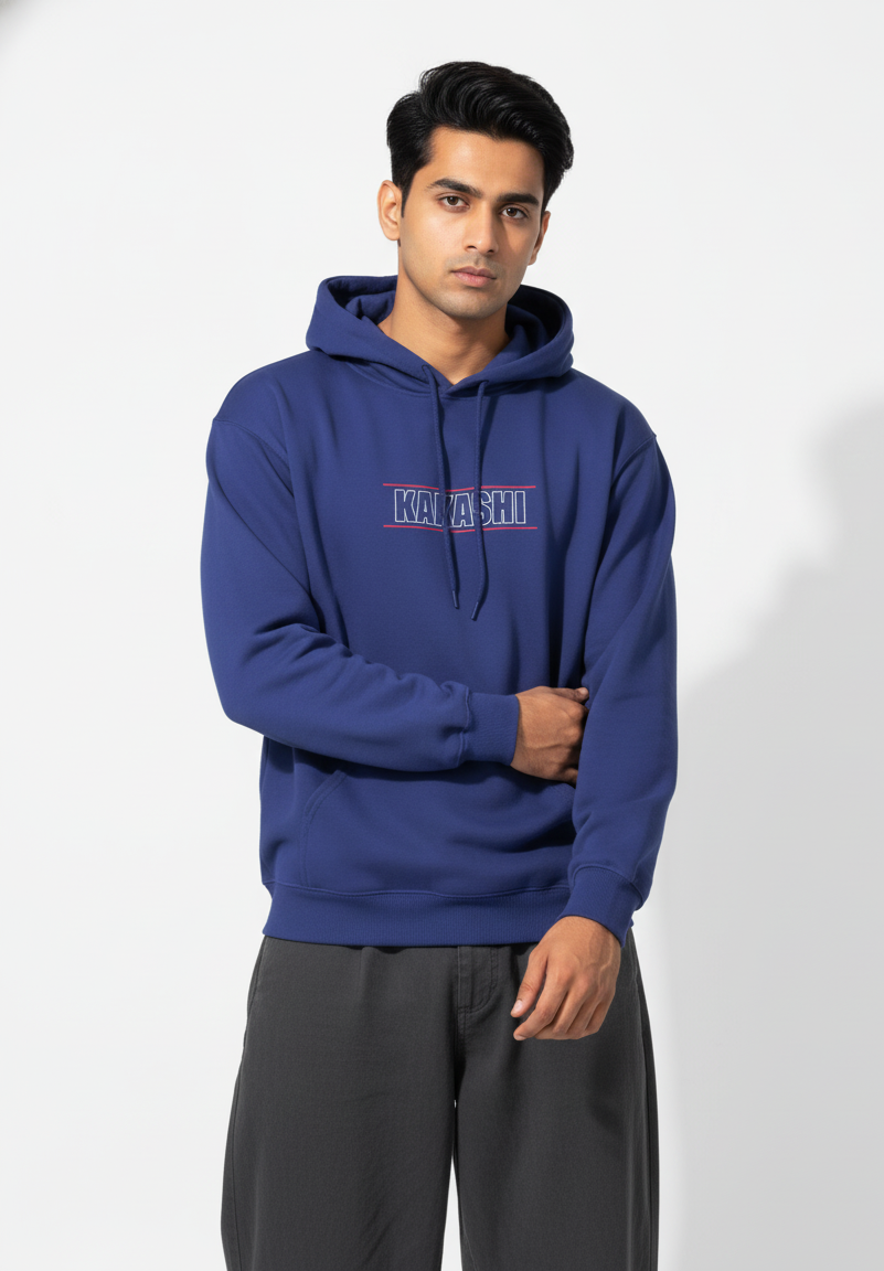 Kakashi Merchandise Royal Blue Hoodie
