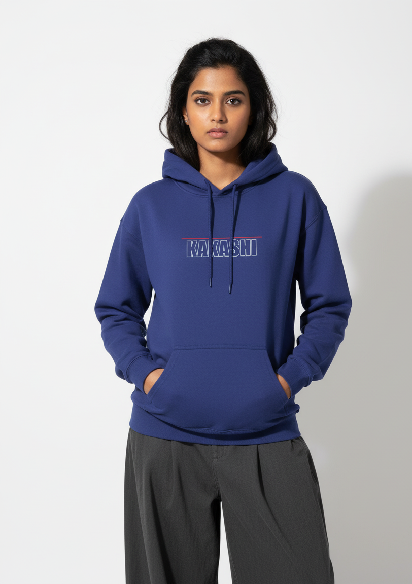 Kakashi Merchandise Royal Blue Hoodie