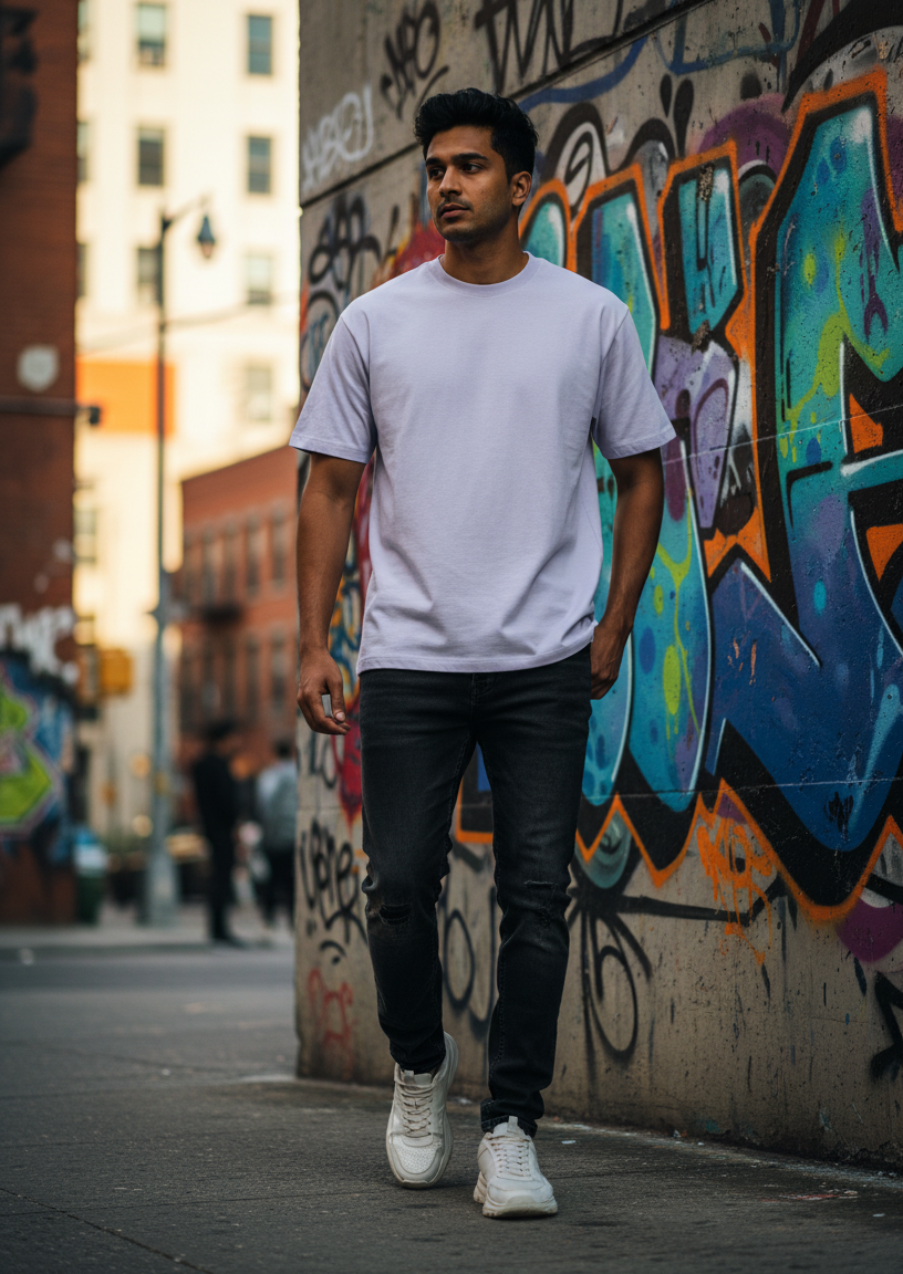 Plain - Cotton Stretch T-Shirts (8 Colors)