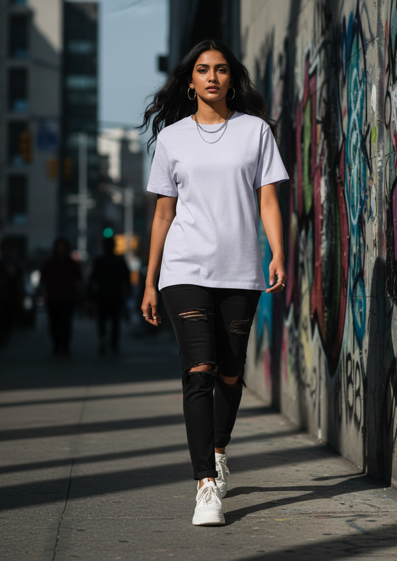 Plain - Cotton Stretch T-Shirts (8 Colors)