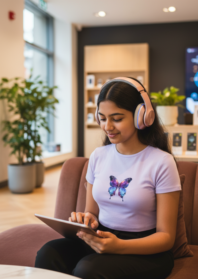 Butterfly Lavender - Baby Tee