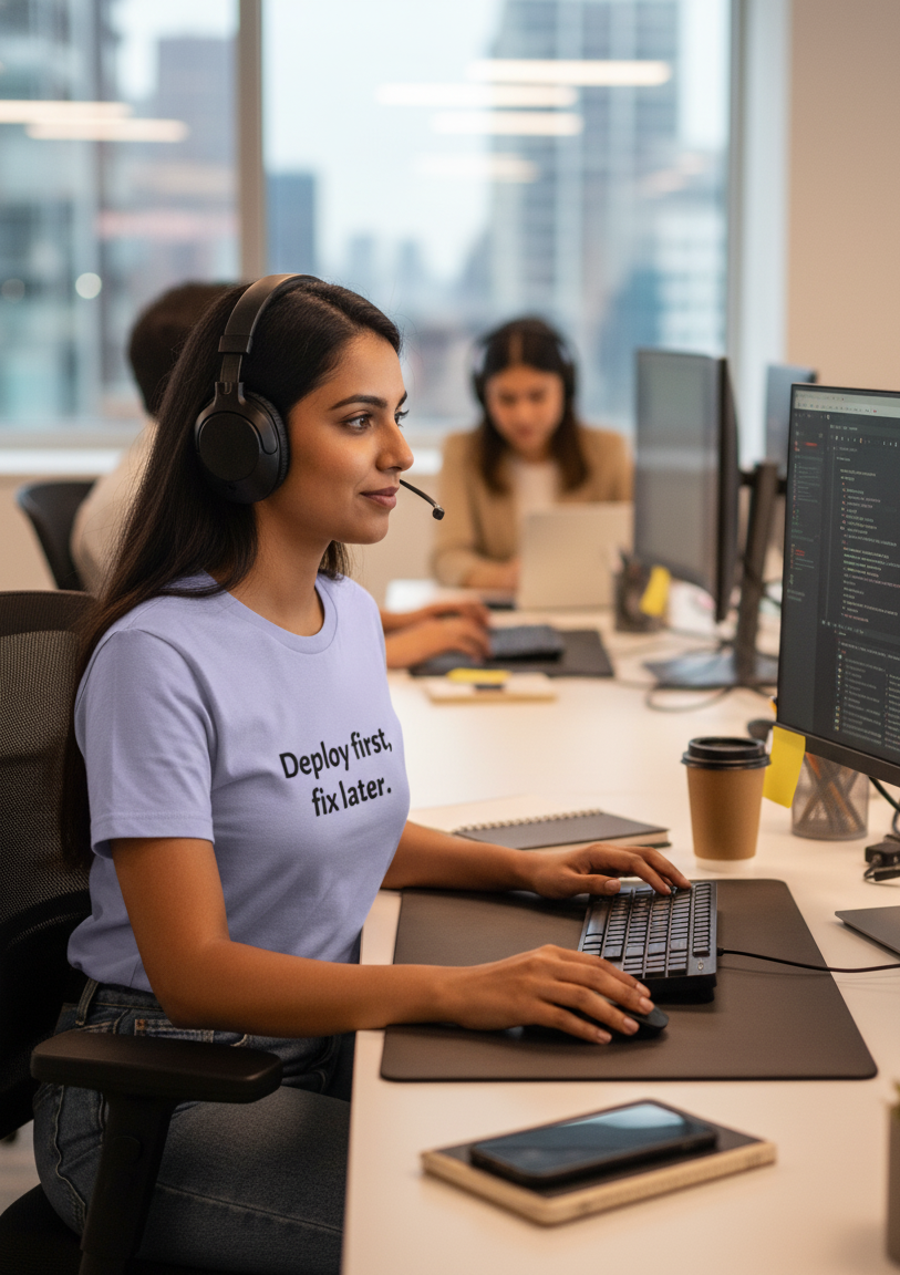 Deploy First, Fix Later - Supima T-Shirt (3 Colors)