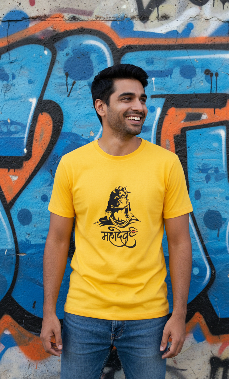 Mahadev - Men's Round Neck T-Shirt (6 Colors)