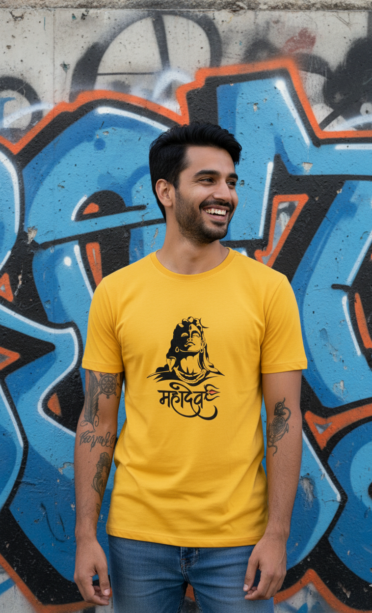 Mahadev - Men's Round Neck T-Shirt (6 Colors)