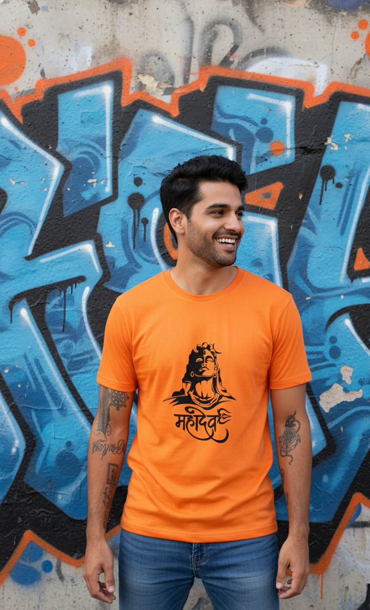 Mahadev - Men's Round Neck T-Shirt (6 Colors)