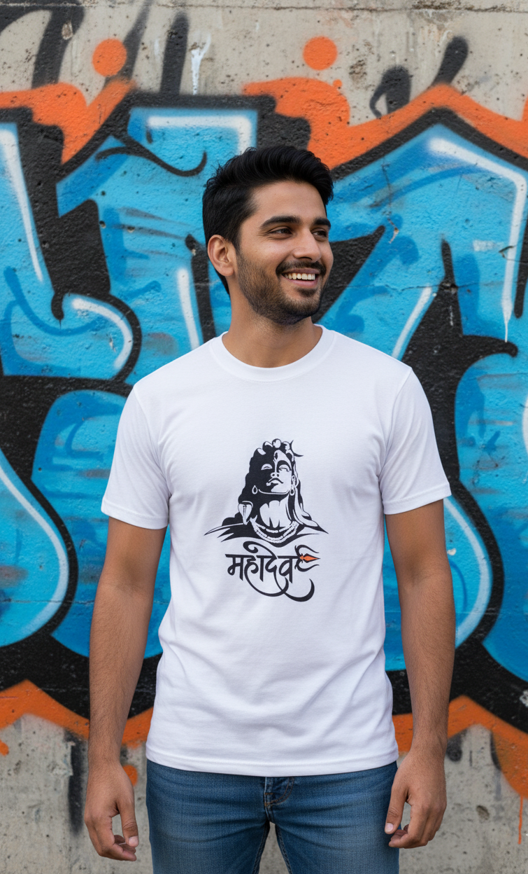 Mahadev - Men's Round Neck T-Shirt (6 Colors)
