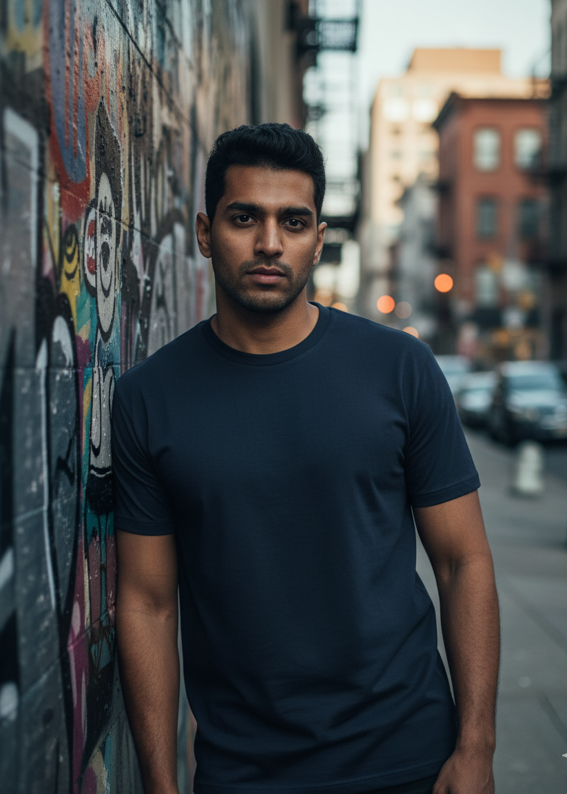 Plain - Cotton Stretch T-Shirts (8 Colors)