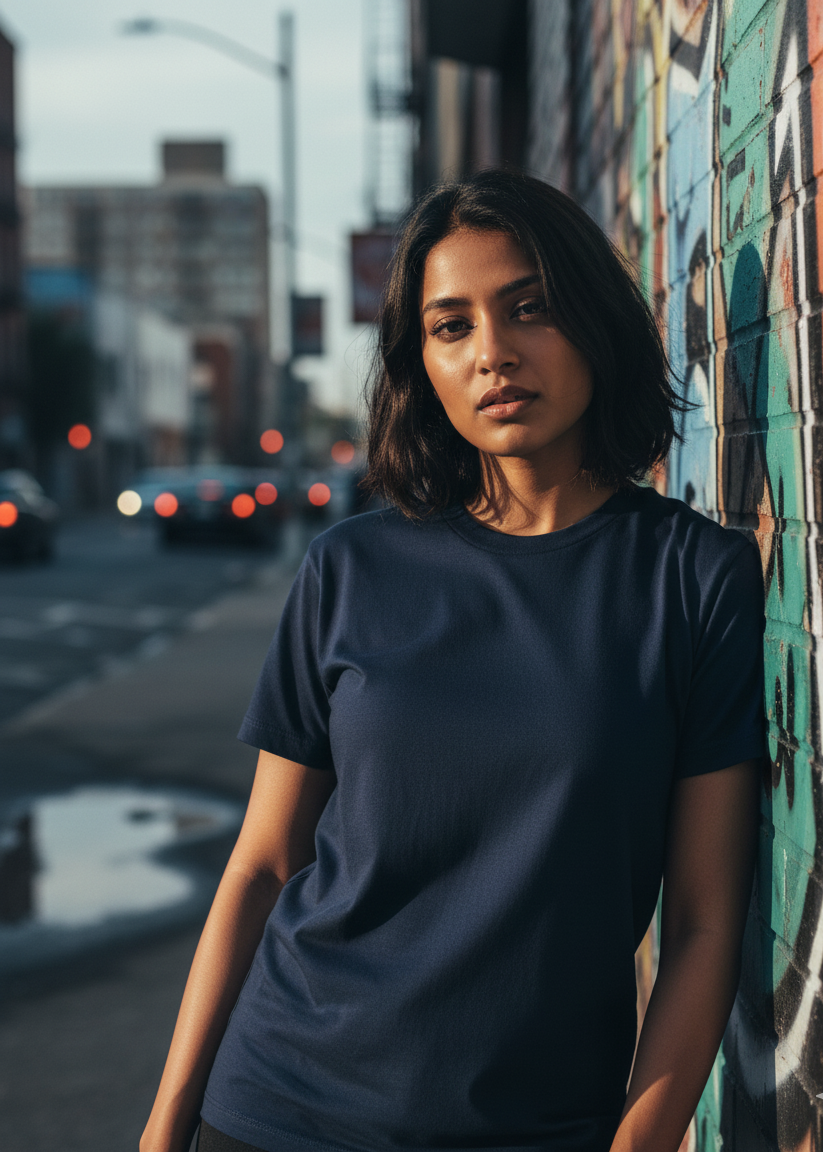 Plain - Cotton Stretch T-Shirts (8 Colors)