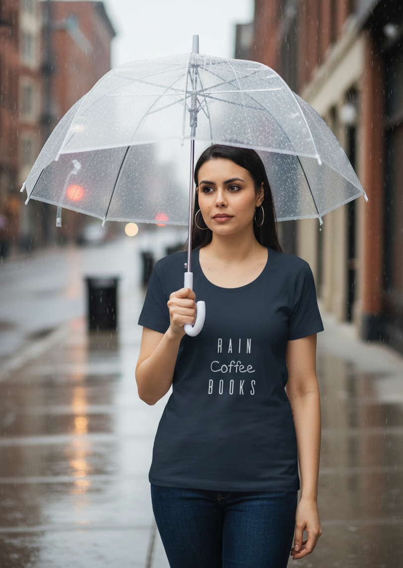 Rain Coffee Books - Classic T-Shirt (6 Colors)