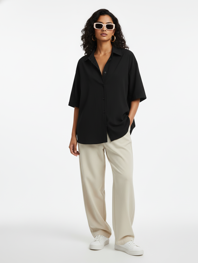 Black Oversized Shirt
