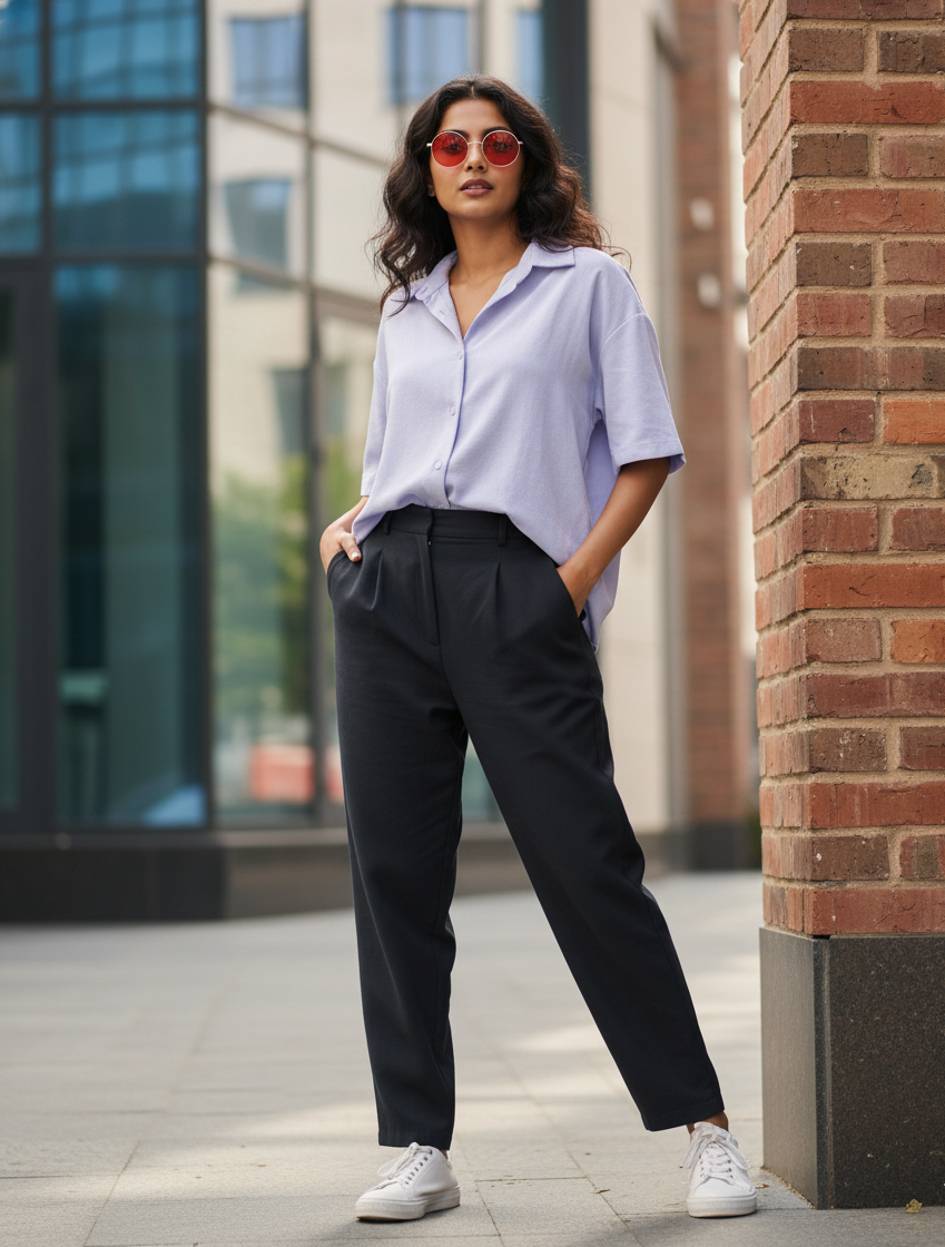 Lavender Oversized Shirt