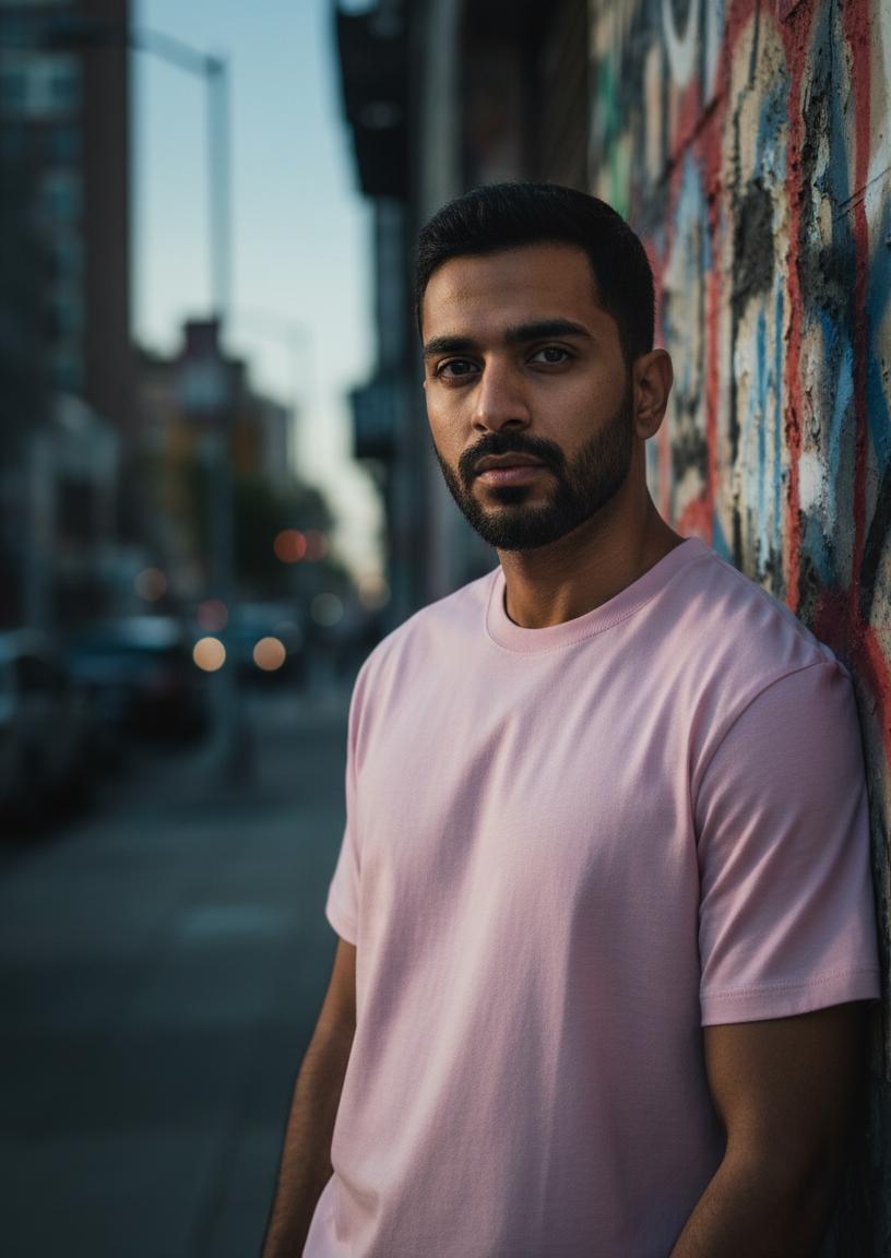 Plain - Cotton Stretch T-Shirts (8 Colors)