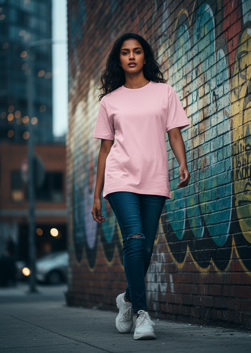 Plain - Cotton Stretch T-Shirts (8 Colors)