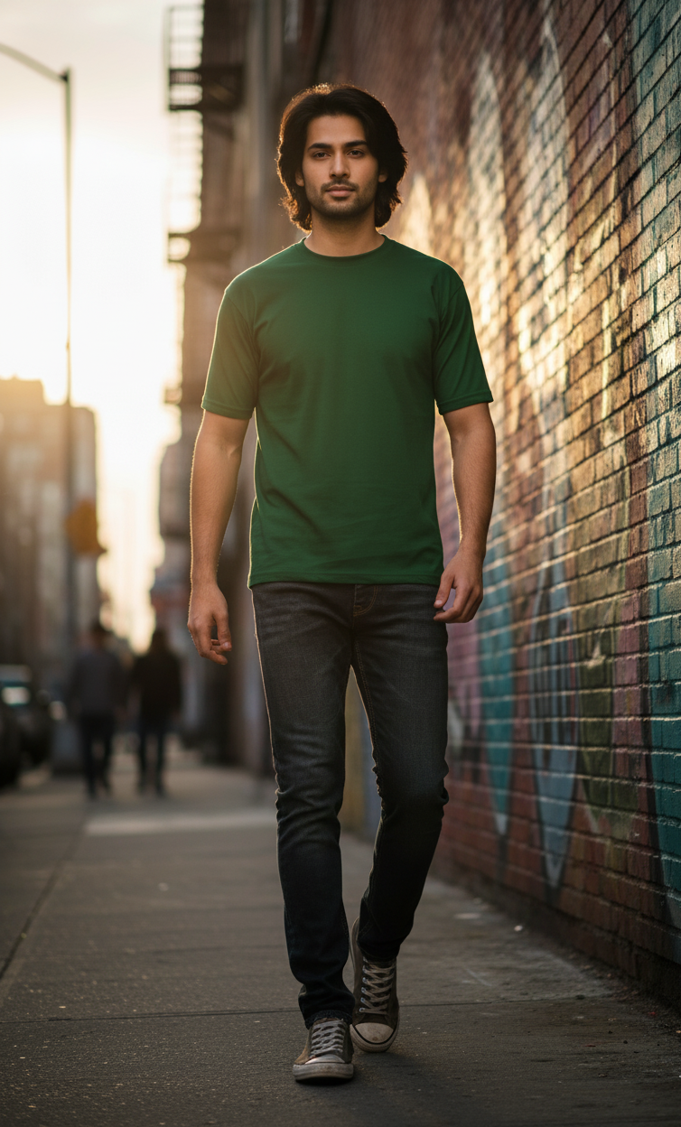 Plain - Men's Basic T-Shirts (8 Colors)