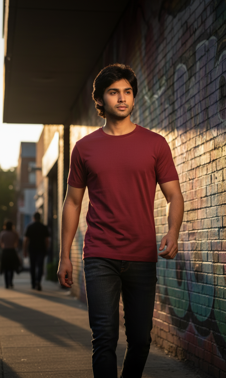 Plain - Men's Basic T-Shirts (8 Colors)